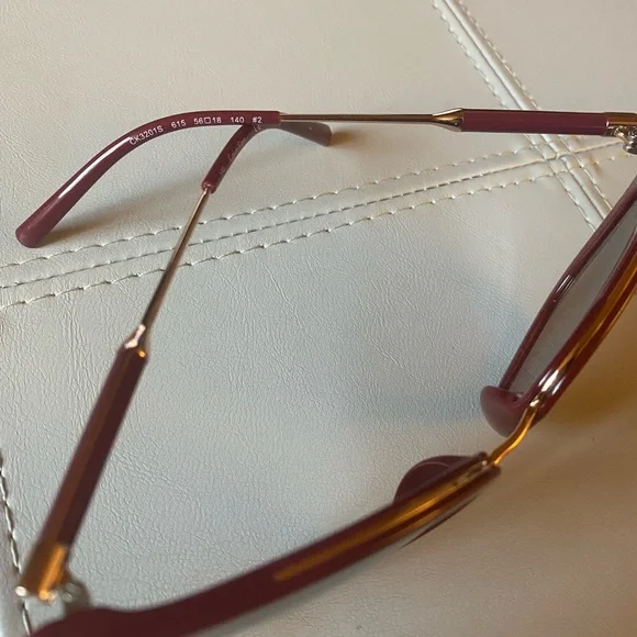 Calvin Klein CK3201S 615 Red Brown Gradient Lens Womens Sunglasses - Picture 5 of 5